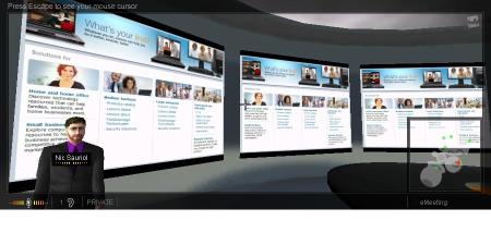 Lenovo eLounge (screen capture of private room)