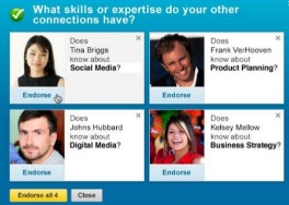 What skills do connections have? Asks LinkedIn
